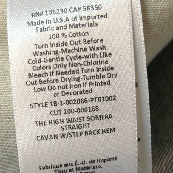 Women’s Jeans Size 28 Current/Elliott Blue High Rise Ankle Crop Two-Toned Rugged - Picture 10 of 15